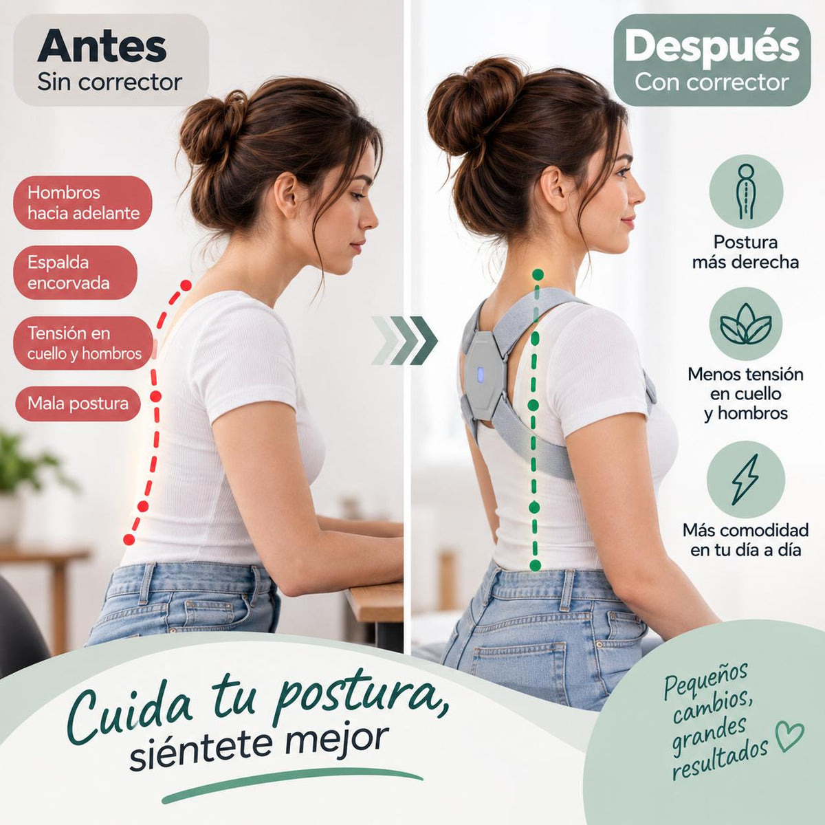 ✨ Corrector de Postura Inteligente con Sensor✨ | Mejora tu Postura 🎁